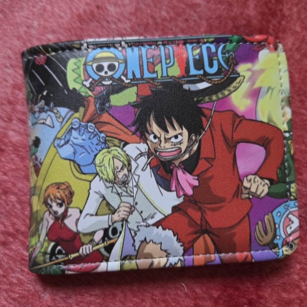 New Luffy One Piece Anime Manga Leather Wallet